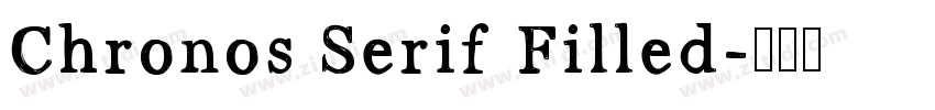 Chronos Serif Filled字体转换